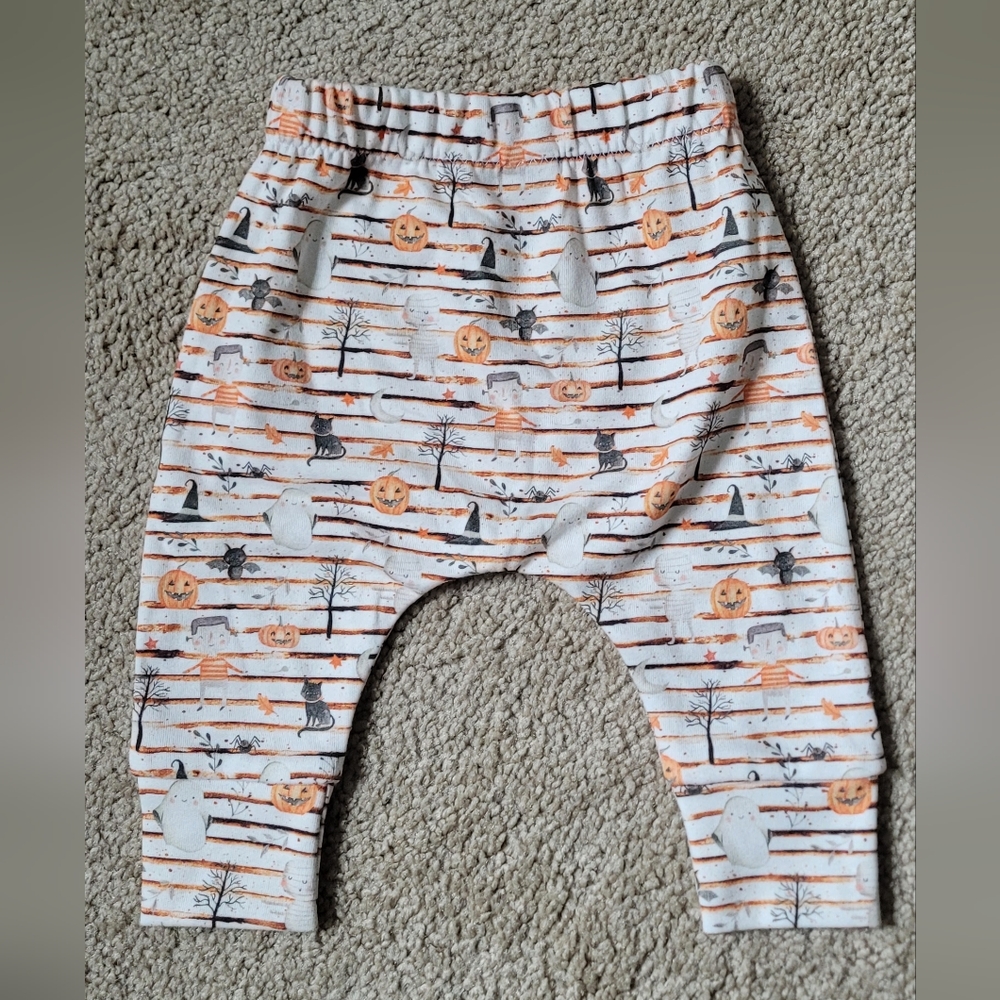 Bingham Bliss Pumpkin Baby Leggings, Organic Baby Clothes - Halloween, Fall